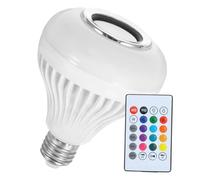 PENIKOKO Bombilla LED Inteligente con Altavoz Inalámbrico Luz Regulable y Cambio de Color Sonido Estéreo Mando Distancia para y Compatible para Hogar y Oficina