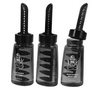 PENIKOKO Botella Aplicadora de Gel Cabello para Hombres 3 Unidades 260 Ml con Peine Ancho Recargable Adecuado para Peinados Masculinos y Uso Doméstico