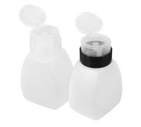 PENIKOKO Botella Vacía de Hacia Abajo 2 Pcs Botellas de Esmalte de Uñas para 100Ml Plástico Transparente para Manicura y Hogar Dispensadores de