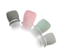 PENIKOKO Botellas Para Loción y Champú De Silicona 5 Piezas 30ml Botellas De Viaje Compactas Portátiles Para Actividades Al Aire Libre Con Bolsa De Almacenamiento Eva