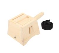 PENIKOKO Caja de Moxibustión de Madera para Terapia, Soporte para Varillas de Moxa, Caja Antiescaldaduras Mango sin Pintura, Uso Doméstico, Masajeador Corporal de Relajación, Portátil
