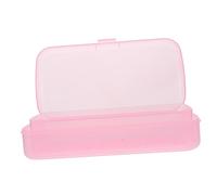 PENIKOKO Caja Esterilizadora Para Manicura y Pedicura, Bandeja De Plástico Transparente Rosa Filtro Desmontable, Práctica Para Herramientas De Uñas y Limpieza Rápida En Salón De Uñas