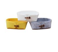 PENIKOKO Caja Organizadora de Fieltro 3 Piezas Plegable para Escritorio y Hogar Contenedor Almacenamiento Multiusos para Oficina Mini Organizador Artículos Diversos Colores Surtidos