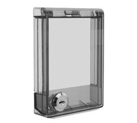 PENIKOKO Caja para Interruptores Tipo 86, Cerradura de Seguridad para Aire Acondicionado, Color Negro, Fabricada en ABS Resistente para Uso Interior y Exterior, Protección contra Agua y