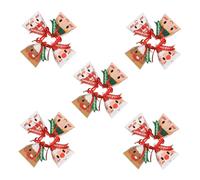 PENIKOKO Cajas de Dulces Navideños Triangulares de Papel 24 Unidades Mixtas para Regalos y Fiestas de Navidad Estuches Pequeños para Galletas y Turrones Embalaje Decorativo para