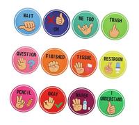 PENIKOKO Carteles de para Aula de Comunicación No Verbal Decoración para de Infantes y Escuela Herramientas para Gestión de Comportamiento