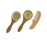 PENIKOKO Cepillo y Peine Portátil para Niña Masajeador Suave para Lavado y Cuidado del Cabelludo de Amarillo para Recién Nacidos y Cuidado Infantil