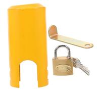 PENIKOKO Cerradura Práctica para Grifo Exterior con Llave Protectora Resistente para y Proteger Grifos Jardines y Exteriores