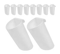 PENIKOKO Cesta Colgante de Plástico Pequeña para Carrito de Salón, 10 Piezas, Color Claro, Contenedor Portátil para Almacenamiento en SPA y Peluquería