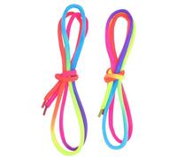 PENIKOKO Cordones Zapatillas Redondos de Poliéster Coloridos para Zapatos Casuales, Fáciles de Usar, Ideales para Escuela y Compras, Par Único de Cordones de Moda