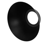 PENIKOKO Cubierta de Luz para Ventilador de Techo Metal Negro Orificio Superior 3,2 Cm, Globo de Repuesto Antipolvo para Accesorios y Repuestos de Ventiladores de Techo en Sala y