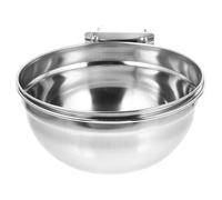 PENIKOKO Cuenco Colgante para Jaula De Acero Inoxidable para Perros y Gatos, Tazón Profundo De 20x10 Cm para Comida y Agua, Adecuado para Jaulas y Suministros De Alimentación Doméstica