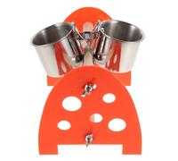 PENIKOKO Cuencos para Pájaros Pequeños Accesorios De Comida para Periquitos Bebedero para Pájaros para Jaulas Plato De Agua para Jaulas De