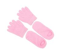 PENIKOKO de Guantes y Calcetines Hidratantes Juego de 2 Pares y Material Sintético Rosa Ingredientes Hidratantes Profundos para Manos y Pies Secos, Piel Agrietada