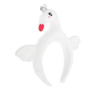 PENIKOKO Diadema de Color Claro Forma de Cisne de Felpa de Dibujos Animados y Que No Se Cae Fácil de Poner Adecuado para Actuaciones de Baile y Festivales de Música