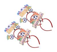 PENIKOKO Diademas Deportivas para Fútbol 6 Piezas, Accesorios Cabello Forma de Balón, Colores Vivos, Ligeras y Ajustables Adultos, Ideales para Fiestas y Días de Partido