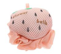 PENIKOKO Esponja De Ducha Exfoliante De Fresa Grande 1 Unidad Malla Para Cuerpo y Baño Espuma Práctica Para Adultos y Niños Uso Diario Diseño Coreano