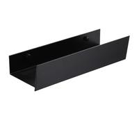 PENIKOKO Estante de Almacenamiento de Pared para Baño sin Perforación Metal Negro 30 CM Soporte para Toallas y Artículos Diversos Organizador Adhesivo para Ducha y Lavabo