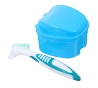 PENIKOKO Estuche Guardar y Evitar Contaminación Cepillo de Limpieza con Dentaduras Postizas para en para Contenedor de Plástico Azul Color Aleatorio Viajes y Actividades al Aire Libre