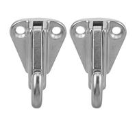 PENIKOKO Ganchos de Resorte para Cargas Pesadas 2 Piezas Acero Inoxidable 304 Resistentes para Defensa de Barco con Tornillos 3.9x13 Mm Accesorios Náuticos Compactos para Instalación