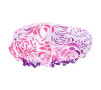 PENIKOKO Gorro de Ducha Reutilizable de Satén Doble Capa Extra Grande para Mujeres con Cabello Diseño Elástico Protección y Cómodo Antideslizante