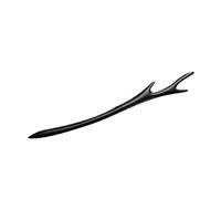 PENIKOKO Horquilla Cabello de Madera de Ébano Negro 23 CM Palillos Chinos Largos para Moño Accesorio Decorativo Vintage para Peinados Elegantes de Mujer