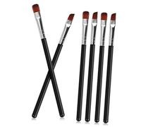 PENIKOKO Juego de Pinceles para Cejas 6 Piezas Pincel Delineador de Ojos y Cepillo Moldeador Tamaño Profesional Maquillaje de Viaje y Uso Diario para Mujeres y Diseñadoras de Cejas