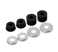 PENIKOKO Kit de Amortiguadores para Patineta Negro, Bujes de Pu Resistentes y Almohadillas Antivibración para Longboard, Kit de Mantenimiento de Ejes para Conducción Estable en Patinaje