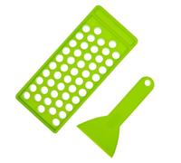 PENIKOKO Kit de Bandeja para Bálsamo Labial 50 Agujeros 5 G Tamaño Compacto Color Verde Herramienta para Rellenar Labios DIY Manualidades Cosméticas con Espátula