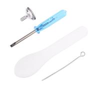 PENIKOKO Kit De Llenado para Urna Embudo Pequeño De Acero Inoxidable, Mini Embudo para Relleno De Cenizas, Cucharilla y Destornillador Azul, Accesorios para Joyería De Cremación