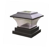 PENIKOKO Lámpara de Energía Solar con Batería 1800mah para Jardín y Patio Luces de Pilar LED Plástico Resistente y Ahorro Inteligente de Energía
