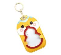 PENIKOKO Llavero Feng Shui Serpiente Diseño Chino Moderno con Doble Ranura para Tarjetas Funda para Tarjetas de Identificación Práctica Accesorio Auspicioso para Año Portatarjetas de Cuero