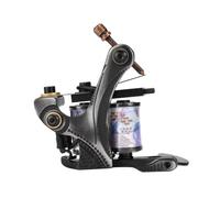 PENIKOKO Máquina de Tatuar 10 Bobinas Negras Sombreador de Línea Herramienta Ligera Baja Vibración Tecnología Avanzada para Arte Corporal Profesional Uso en Tatuajes y Delineado