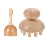 PENIKOKO Masajeador de Copa de Madera Ergonómico y Fisioterapia Manual, Material Sintético, Adecuado para Cuello y Cervicales en Casa
