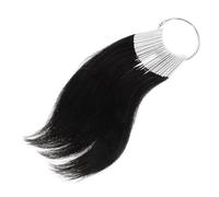 PENIKOKO Muestras de Cabello Humano 30 Mechones 3 Grados Tonos Naturales para Peluquería Formación Profesional Anillos Pvc para Teñir y Probar Colores