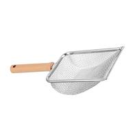 PENIKOKO Pala Inoxidable para Arenero de Gatos con Diseño Filtrante Mango Ergonómico y Boca Ancha para Limpieza Eficaz de Excrementos Interiores y Exteriores