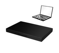 PENIKOKO Paleta de Sombras de Ojos Magnética Vacía Espejo Integrado, Compacto y Portátil, Tamaño Mediano, Soporte Seguro para Bandejas, Adecuado para Mujeres en Viajes y Uso Diario