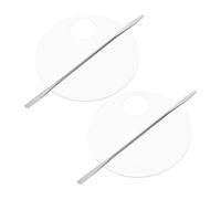 PENIKOKO Paletas de Mezcla de Colores Cosméticas Acrílicas 2 Juegos Tamaño Mediano Bandejas para Mezclar Base Maquillaje Profesionales para Maquilladores y Decoración de Uñas