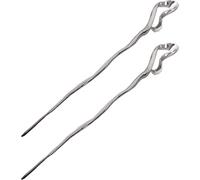 PENIKOKO Palillos Chinos Accesorios Elegantes para Moños 2 Piezas Cabello de Metal en Forma Irregular Adecuados para Cabello Medio o Largo en Fiestas y Banquetes