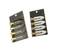 PENIKOKO Pinzas Cabello De Peluquería Sin Costuras Forma De Hoja 8 Unidades Tamaño Pequeño Sujetador Fuerte Para Cabello Húmedo y Seco Herramienta De Posicionamiento Para Salón y Maquillaje