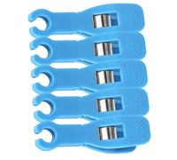 PENIKOKO Pinzas Desechables para Perforación Corporal 5 Unidades 8 Mm Antideslizantes Azul para Hemostasia y Fijación en Salones de Belleza