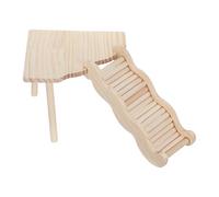 PENIKOKO Plataforma de Descanso para Animales Pequeños de Madera con Escalera y Rampa, Fácil de Montar, Adecuado para Jaulas y Sala de Estar