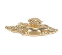 PENIKOKO Pomo de Gabinete de Latón Macizo Diseño Vintage de Tortuga Montada en Caimán, Tirador Retro para Cajones y Armarios, Perilla Decorativa Resistente para Muebles de Sala y Dormitorio