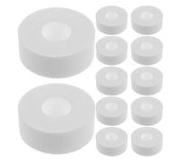 PENIKOKO Protectores de Cuello para Camisas Absorbentes de Sudor Blancos, Adhesivos y Recortables de Tela No Tejida, 12 Rollos para Uso Diario y Actividades al Aire Libre