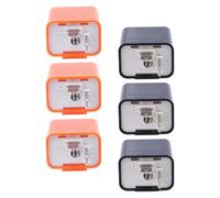 PENIKOKO Relé de Intermitencia Electrónico LED para Motocicleta 12v Ajustable de 2 Pines, Pack de 6 Unidades (3 Naranja 3 Negro) para Control de Velocidad y Señalización Segura