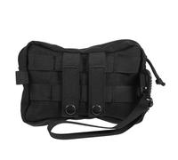 PENIKOKO Riñonera Deportiva Exterior Nylon Negra Bolsa Cintura Multiusos con Cremallera Práctica para Senderismo Ciclismo y Camping con Gancho Portátil para Hombres y Mujeres