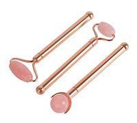 PENIKOKO Rodillo de Jade Facial de Jade Natural con Cabezas Masajeador Multifuncional para Cara Ojos y Cuello Herramienta y Duradera para Spa y Cuidado Personal