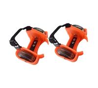 PENIKOKO Ruedas Luminosas Naranjas para Zapatos de Patinaje Diseño Creativo y Material PVC Portátil para Accesorios de Play Infantiles