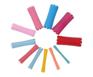 PENIKOKO Rulos para Peinar el Cabello Reutilizables 100 Piezas Varios Tamaños Kit Permanente sin Calor para Cabello Grueso y Fino Uso en Casa y Viaje
