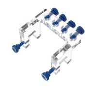 PENIKOKO Soporte de Clip Acrílico para Acuario Fijación Resistente para Mangueras de Bomba de Dosis Compatible con Tanques Tubos Incluye Tornillos para Asegurar hasta Mangueras Accesorio